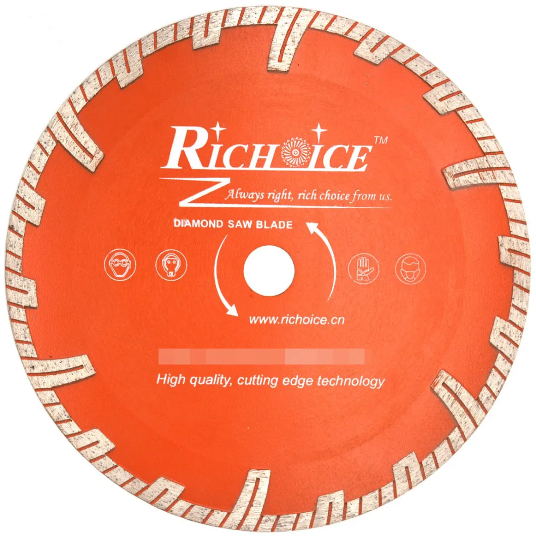 230mm Wet Dry Cut Tool Hot Cold Pressed Cutting Brick Marble Granite Segment Continue Turbo Diamond Circular Saw Blade